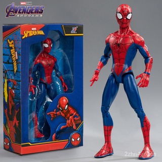 Marvel Spider-Man Toy Garage Kit Action Figure Children Boy Genuine Set Doll Iron Man Doll Model
