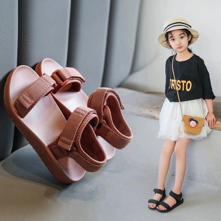 Sandals For Kids Size(24-35) Korean fashion two strap Sandals slip-on COD