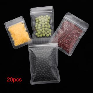 SUHE 20 Pcs Transparent Matte Self Seal Zipper Packaging Bag (8)