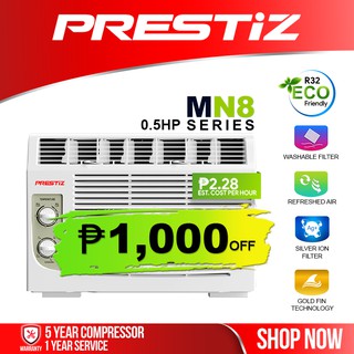 Prestiz CW-05BMN8 0.5 HP Inverter Grade Window Type Air Conditioner R32 Refrigerant / Energy Saving
