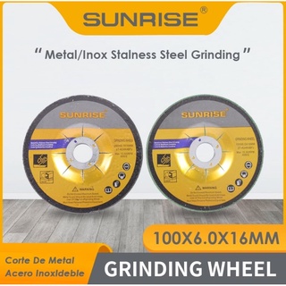Sunrise Griding Wheel 4'' Metal Inox Stainless Steel Grinding