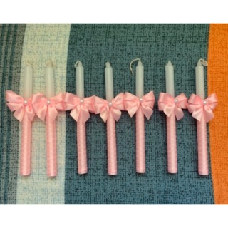 (PER PIECE) BAPTISMAL / BAPTISM OR CHRISTENING / BIRTHDAY CANDLES (MADE TO ORDER)