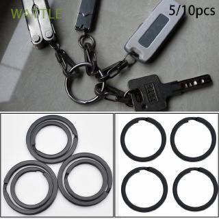 WATTLE 5/10pcs Key Holder Outdoor Tools Stainless Steel Keys Ring
