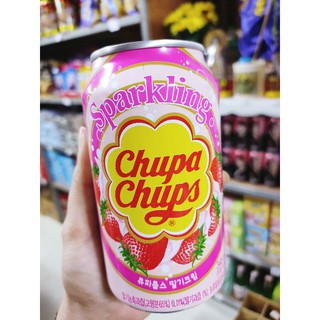 Chupa Chups Strawberry Sparkling Drink 345ml