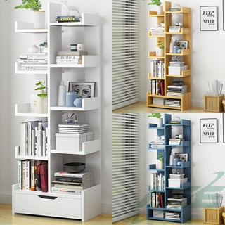 Modern Book Shelf Display Rack Floor Bookcase Cabinet Simple Bookcase