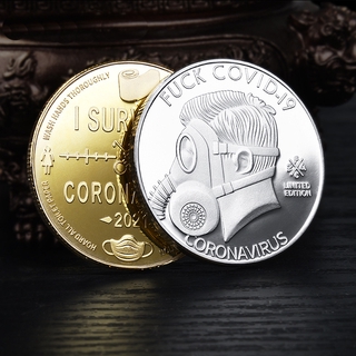 Squa COD Anti epidemic Coin Commemorating COVID 19 Mirror Relief Craft, Fine Plating Alloy Material Decoration (reproduction Coi