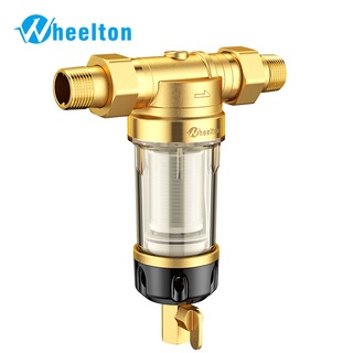 WHEELTON Pre-Filter 4.5T/H Backwash Large Flow 40 Microns Central Household Water Purifier 1.5-10 Bar 2021 New Arrivial