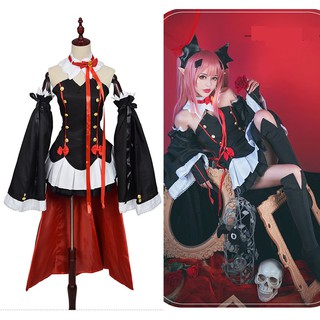 Anime Seraph of The End Cosplay Costume Vampires Krul Tepes Princess Dress