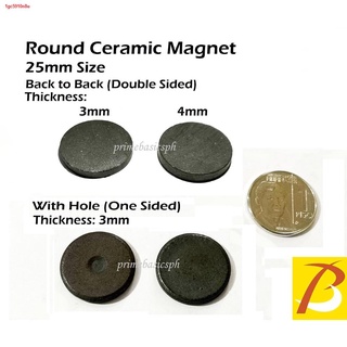 ☾✷(100pcs) Round Black Ceramic Ferrite Magnet Strong Circular Souvenir Fridge Magnet1