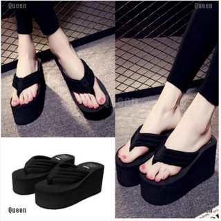 Queen❦❦ Summer Anti-slip flip-flops Women Wedge Heel Sandal Platform Shoes