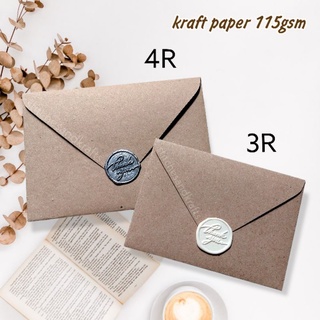 3R 4R Envelope Kraft Paper Invitation 115gsm