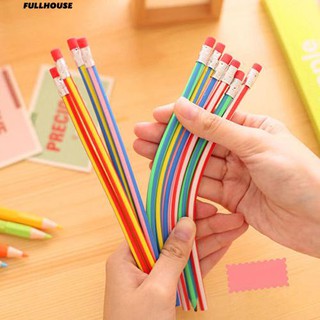 ‼♥ 3Pcs Bendy Flexible Soft Pencils with Eraser for Kids Entertainment