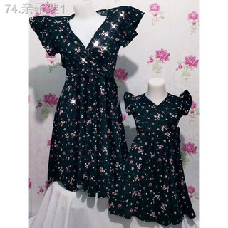 ○COD MOTHER AND DAUGHTER OVERLAP DRESS