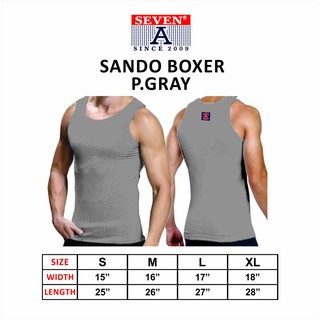 Sando Boxer Top Tank Adult ( P.GRAY )