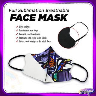 Sublimation Face Breathable Mask / Modal Mask