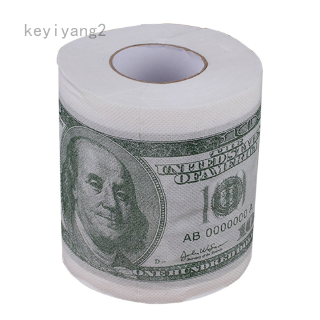 keyiyang2 1 Roll $100 Bill Money Toilet Paper Humor Funny Soft Bathroom Toilet Paper