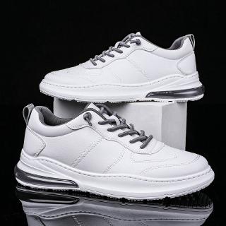 Ready Stock Men's Casual Shoes PU Leather Running Shoes Comfortable Air Cushion Sport Shoes