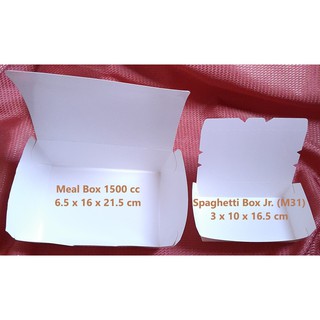 LOWEST PRICE Coated Mealbox - small for Spaghetti and large 1500 cc - pack of 10