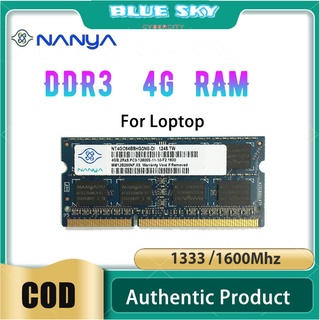 Nanya DDR3 2G 4G 8G 1066 1333 1600 MHZ PC3-8500 10600 12800 RAM 1.5V 204Pins laptop memory accessories