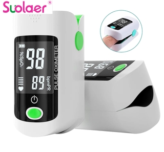 Suolaer Fast Shipping within 24hours【CE FDA certification】Fingertip Pulse Oximeter SpO2 Blood Oxygen Monitor Finger Pulse Oximeter Oxygen Saturation Monitor