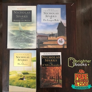 Nicholas Sparks Books - Message in the bottle, the choice, Longest Ride, A walk to Remember