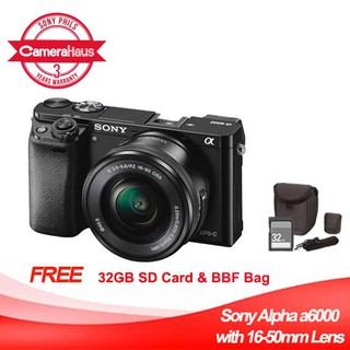 Sony Alpha a6000 with lens 16-50mm Mirrorless Camera (Black)