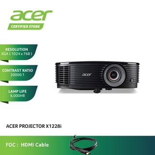 Acer Projector XGA 4500 Lumens Dlp Projector HDMI VGA PORT X1228i