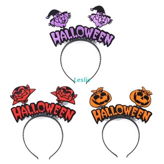 LES Halloween Funny Headband with Boppers Pumpkin Vampire Witch Cosplay Headpiece