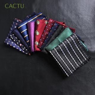 CACTU Floral Casual Pocket square Paisley Satin Men handkerchief