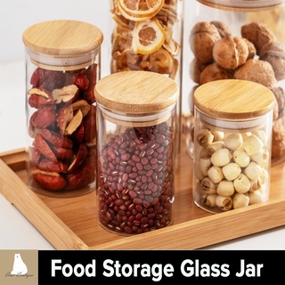 Food Storage Sealed Pot Glass Seasoning Airtight Jar Spice Container Condiment Bottle Dispensers