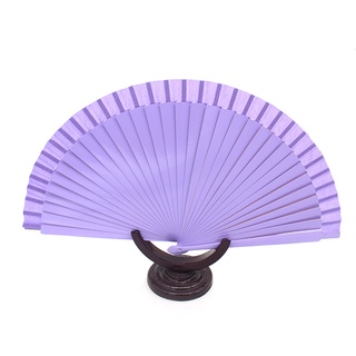 Solid Color Folding Fans Spanish Dance Wedding Party Wood Fans Home Decoration Handmade Fan Gifts Ch