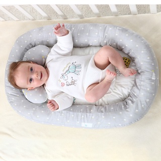 Baby Bassinet For Bed Portable Baby Lounger For Newborn Crib Breathable And Sleep Nest With Pillow