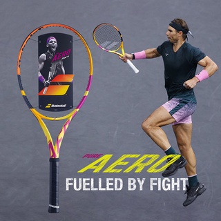 New Tennis Racket PURE AERO RAFA Tennis Racket 300g L2 Grip Professional Full Carbon Fiber Single Sports Raquete with Bag (1)