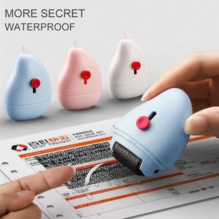 Privacy Identity Protection Stamp Roller With Cutter ID Information Guard Coverage Eliminator Messy Code Data Protector Security Theft Seal