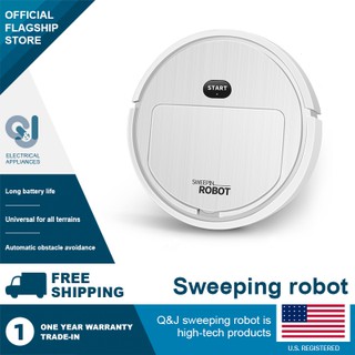Q&J Robot Vacuum Cleaner Intelligent Silent Automatic Obstacle Avoidance Sweeping And Dragging
