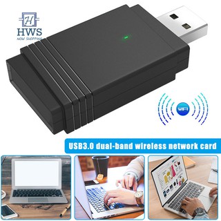 1200 Mbps USB 3.0 Wireless WiFi Adapter Dongle Dual Band Bluetooth 5.0 Built-in Dual Antenna