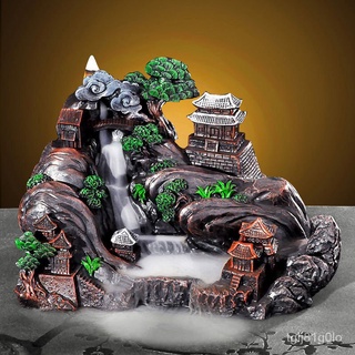 Large Backflow Incense Burner High Mountain and Flowing Water Creative Decoration New Lucky Tea Cere