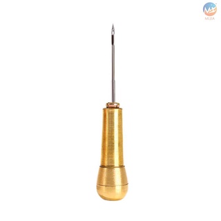 M❤J Copper handle awl shoe mending tool thousand pieces through shoe line shoe cone pure copper handle