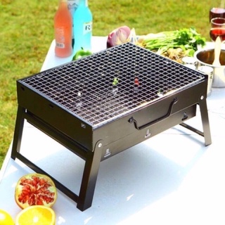 Portable stainless steel barbecue grill Pits ( black )