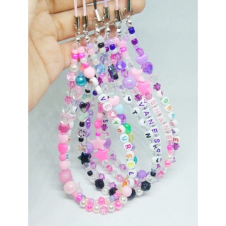 Personalized Beaded Phone Charms