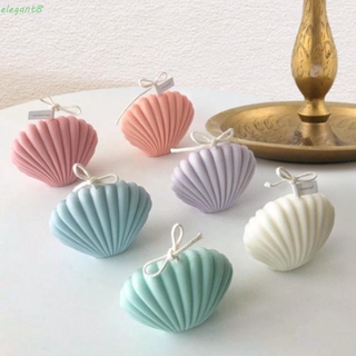 ELEGANT Handmade Candle Cake Mold Silicone Candle Making Supplies Silicone Mold Scented DIY Plastic Seashell Shape For Baking Decorating Tools Scallop Soap Mold Aromatherapy Soap