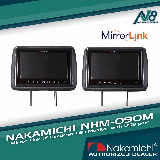 Nakamichi NHM-900PM Mirror Link 9 inch Headrest LED Monitor