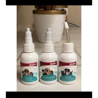 BIOLINE EAR CARE/TEAR STAIN/EYE CARE 50 ml Clean Ears and Eyes for Cats and Dogs