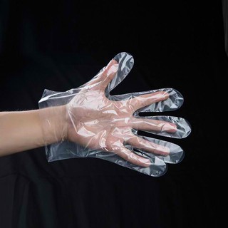 【qss_store】50Pcs Disposable Gloves One-off Plastic Gloves