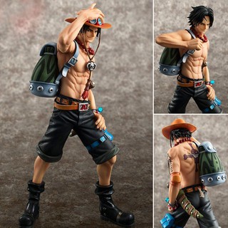 23cm One Piece 10th limited Anniversary Edition Ace fire punch Ace DX Action Figure Model Toys Hand-