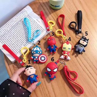 Cute Car Key Chain 3D The Avengers Marvel Car key ring Bag Pendant