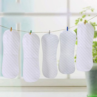Huixin 10Pcs Reusable Baby White Cloth Diaper Nappy