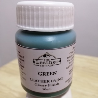 Glossy Green Leather Paint