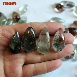 [Purelove] Green Ghost Phantom Stone Crystal Quartz Gemstone Specimen Healing Stone (4)