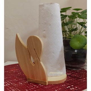 wooden paper towel tissue holder